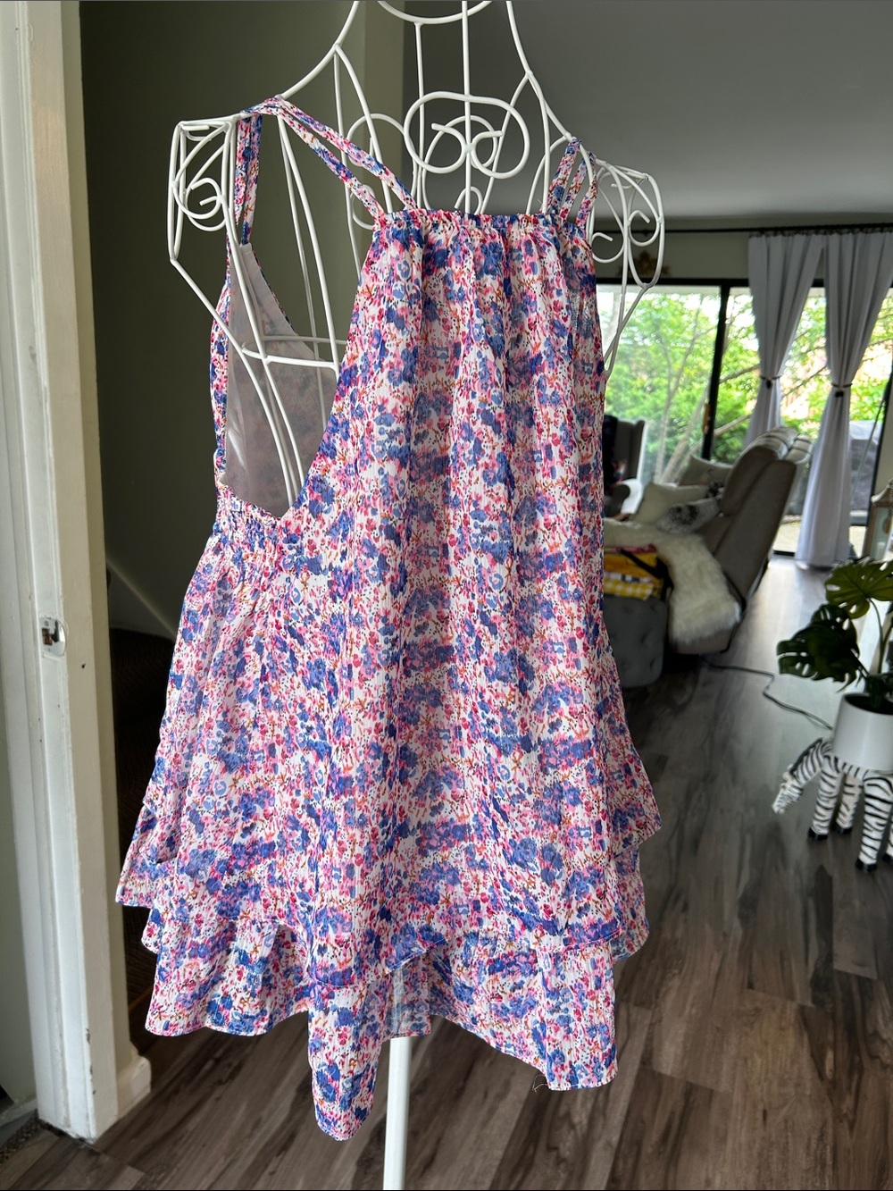 entro Pink and Blue Floral Shirt - Picture 8 of 9